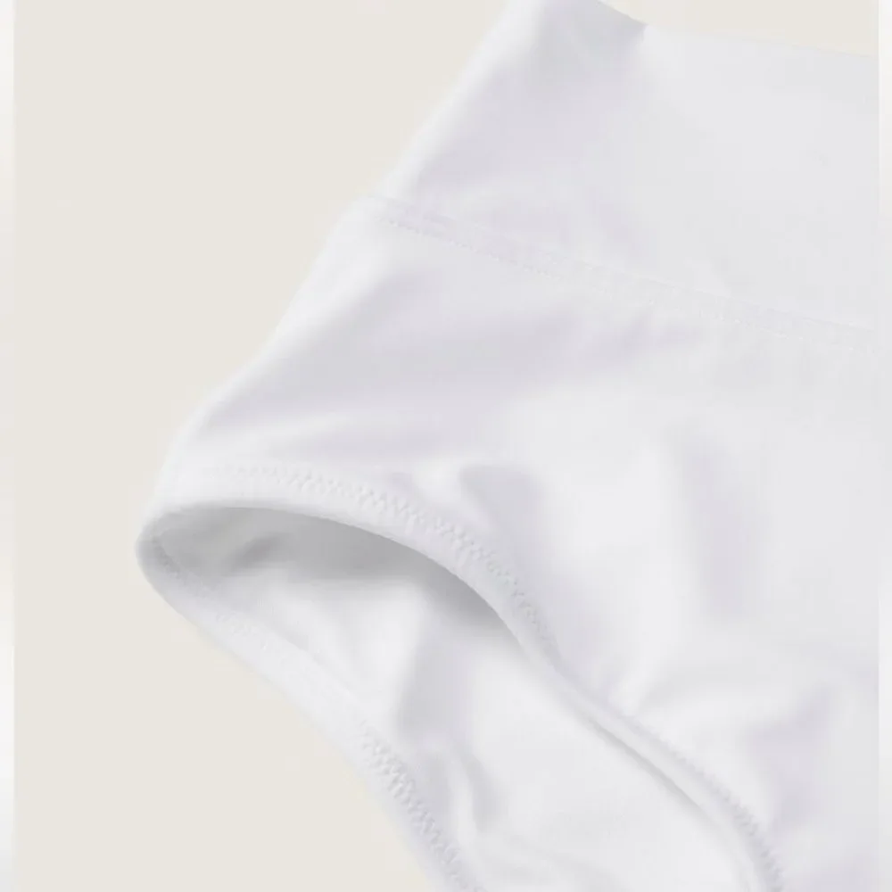 Victoria’s Secret Pink Swim High Waist Shortie Bikini Bottom Black Optic White - Picture 4 of 8